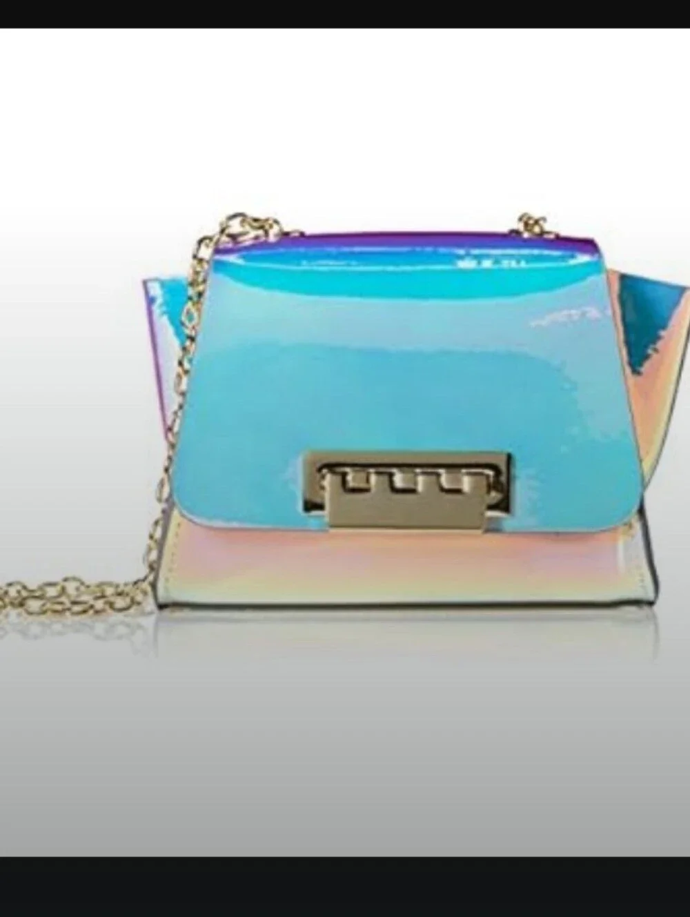Zac Posen- Eartha Mini Chain Crossbody Bag (Iridescent π€) - Picture 1 of 7